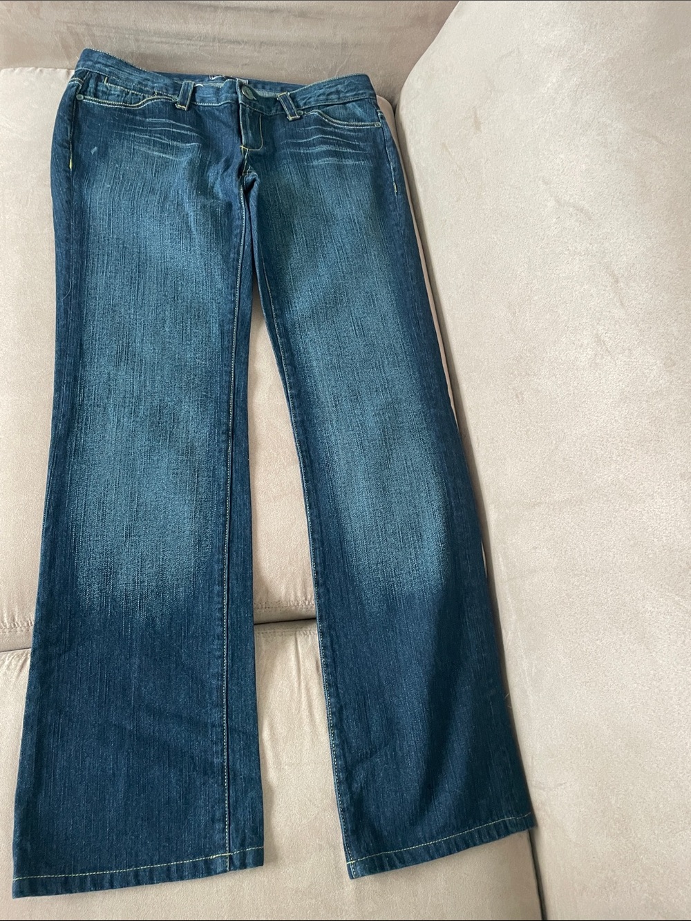 Mango Dark Blue Flared Jeans